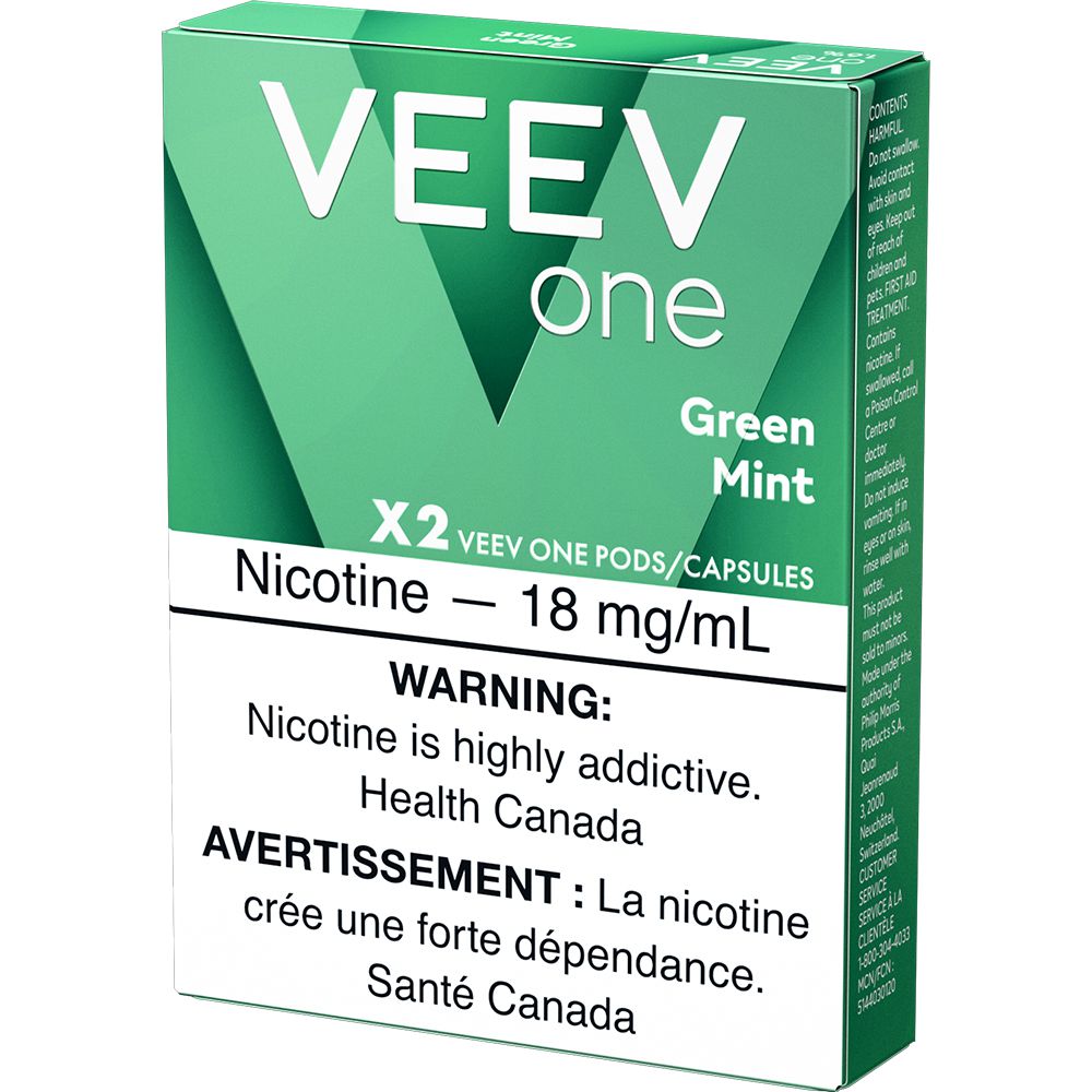 [Vape Pods] VEEV One Pod - Green Mint (2pk)