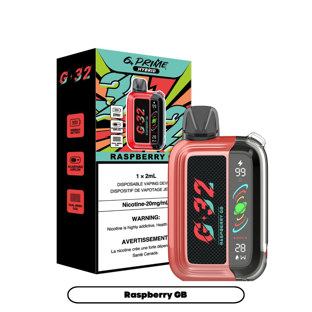 [Disposables] G Prime Hybrid - Raspberry GB-Disposable Pod Systems-G Prime Hybrid-20mg-Lucky 8 Vapes