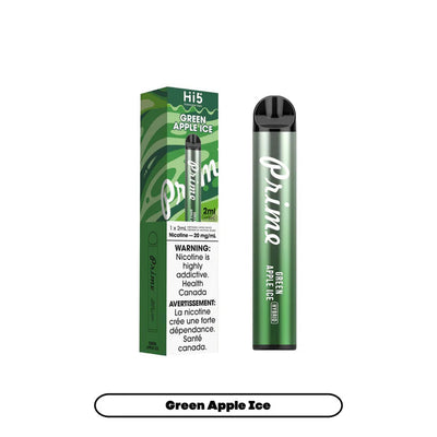 [Disposables] Hi5 Prime - Green Apple Ice Disposable Pod Systems