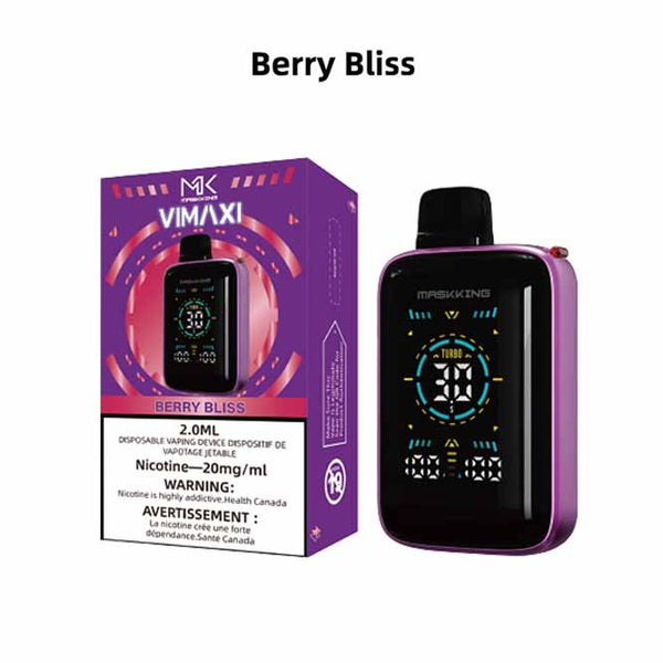 [Disposables] Maskking VIMAXI - Berry Bliss-Disposable Pod Systems-Maskking VIMAXI-20mg (Bold)-Lucky 8 Vapes