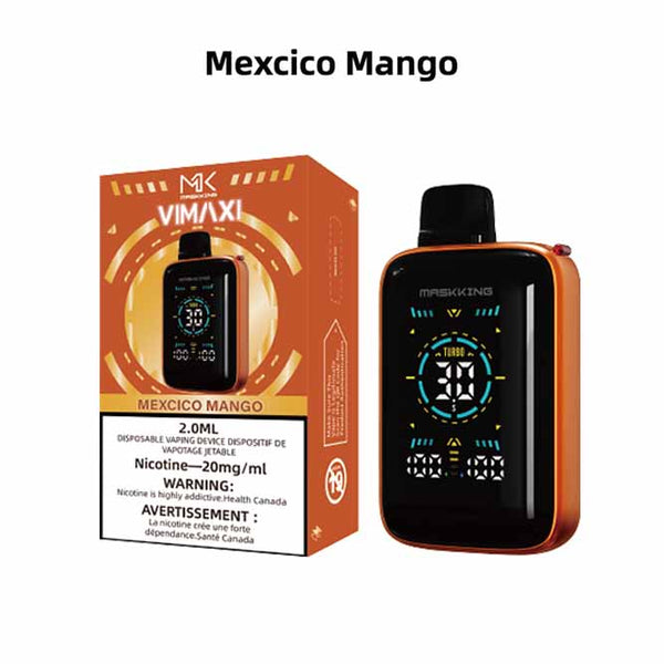 [Disposables] Maskking VIMAXI - Mexcico Mango-Disposable Pod Systems-Maskking VIMAXI-20mg (Bold)-Lucky 8 Vapes