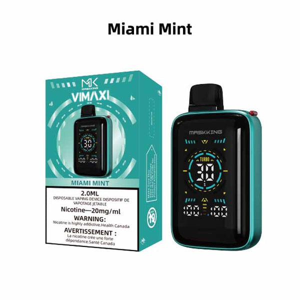 [Disposables] Maskking VIMAXI - Miami Mint-Disposable Pod Systems-Maskking VIMAXI-20mg (Bold)-Lucky 8 Vapes