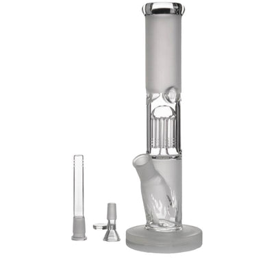 12.5'' Frosted Glass Bong with Shower Percolator Large Bongs