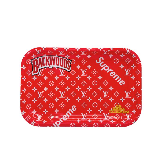 Designer Metal Rolling Tray - Medium Dry Herb Accessories Vancouver Toronto Calgary Richmond Montreal Kingsway Winnipeg Quebec Coquitlam Canada Canadian Vapes Shop Free Shipping E-Juice Mods Nic Salt