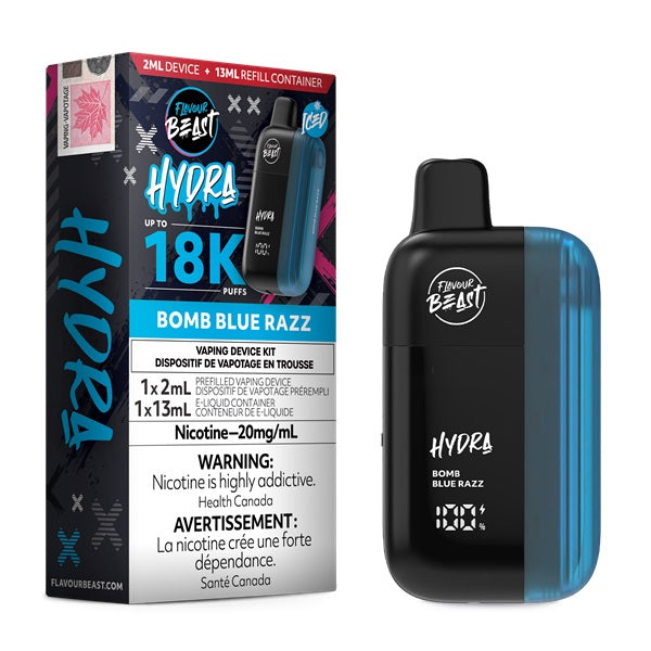 [Disposables] Flavour Beast HYDRA - Bomb Blue Razz Ice Disposable Pod Systems Vancouver Toronto Calgary Richmond Montreal Kingsway Winnipeg Quebec Coquitlam Canada Canadian Vapes Shop Free Shipping E-Juice Mods Nic Salt