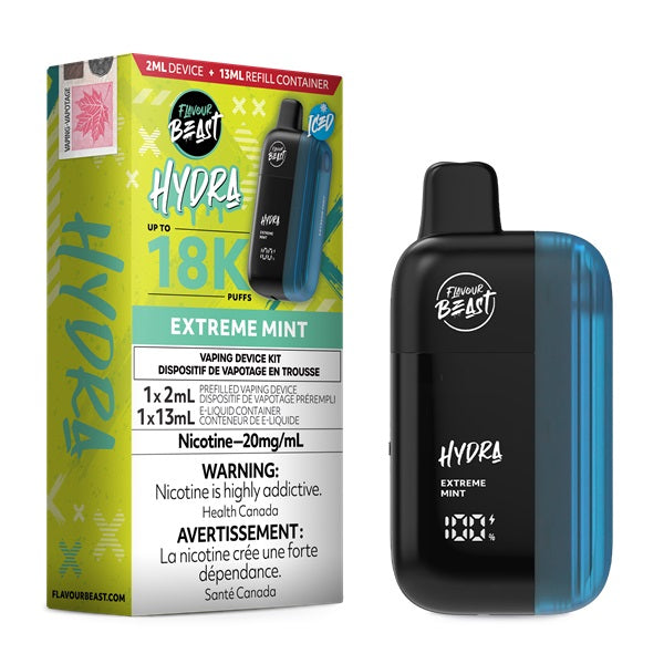 [Disposables] Flavour Beast HYDRA - Extreme Mint Disposable Pod Systems Vancouver Toronto Calgary Richmond Montreal Kingsway Winnipeg Quebec Coquitlam Canada Canadian Vapes Shop Free Shipping E-Juice Mods Nic Salt