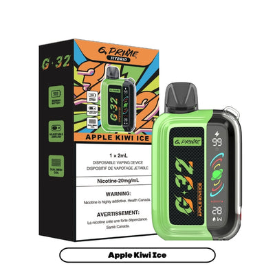 [Disposables] G Prime Hybrid G32 - Apple Kiwi Ice Disposable Pod Systems