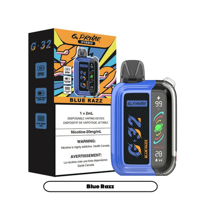 [Disposables] G Prime Hybrid G32 - Blue Razz Disposable Pod Systems