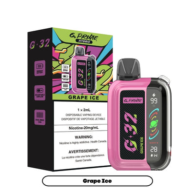 [Disposables] G Prime Hybrid G32 - Grape Ice Disposable Pod Systems