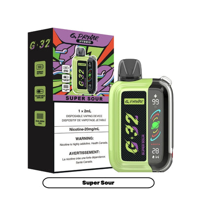 [Disposables] G Prime Hybrid G32 - Super Sour Disposable Pod Systems