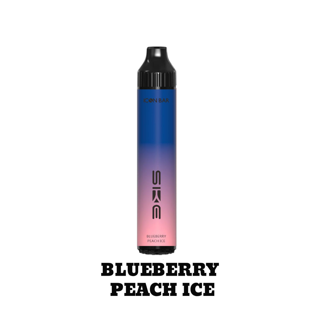 [Disposables] Icon Bar - Blueberry Peach Ice Disposable Pod Systems Vancouver Toronto Calgary Richmond Montreal Kingsway Winnipeg Quebec Coquitlam Canada Canadian Vapes Shop Free Shipping E-Juice Mods Nic Salt