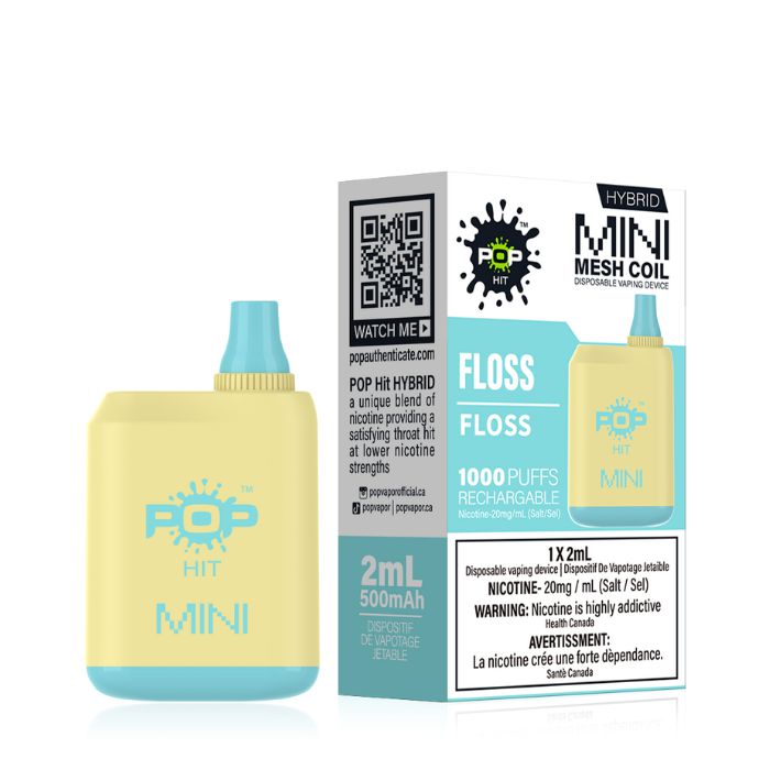 [Disposables] Pop Mini - Floss Disposable Pod Systems Vancouver Toronto Calgary Richmond Montreal Kingsway Winnipeg Quebec Coquitlam Canada Canadian Vapes Shop Free Shipping E-Juice Mods Nic Salt