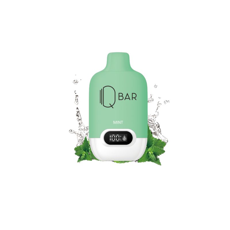 [Disposables] QBAR - Mint Disposable Pod Systems Vancouver Toronto Calgary Richmond Montreal Kingsway Winnipeg Quebec Coquitlam Canada Canadian Vapes Shop Free Shipping E-Juice Mods Nic Salt