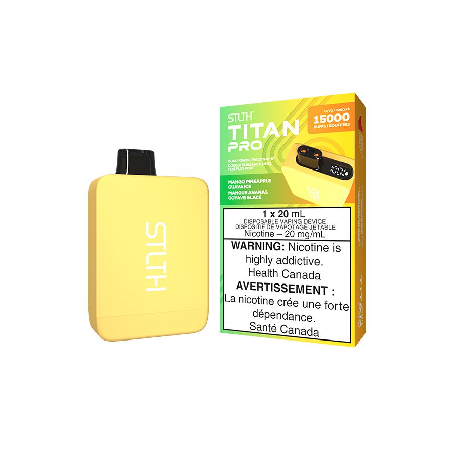 [Disposables] STLTH Titan Pro - Mango Pineapple Guava Ice Disposable Pod Systems Vancouver Toronto Calgary Richmond Montreal Kingsway Winnipeg Quebec Coquitlam Canada Canadian Vapes Shop Free Shipping E-Juice Mods Nic Salt