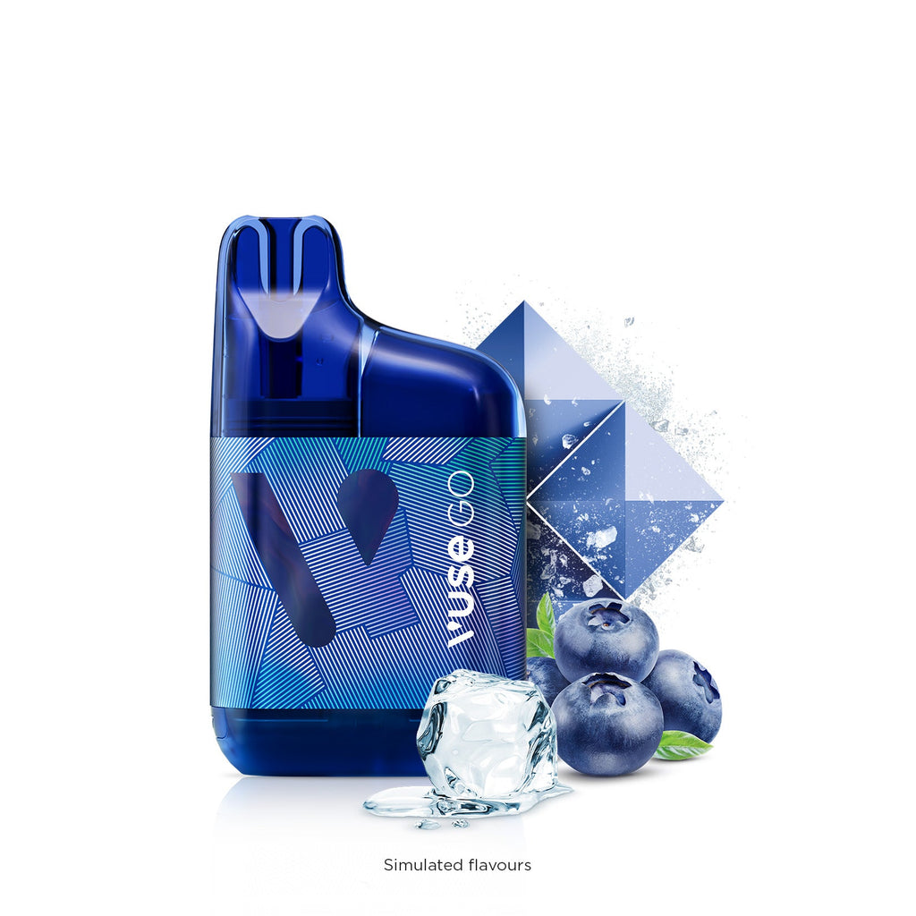 [Disposables] VUSE GO 1000 - Blueberry Ice Disposable Pod Systems Vancouver Toronto Calgary Richmond Montreal Kingsway Winnipeg Quebec Coquitlam Canada Canadian Vapes Shop Free Shipping E-Juice Mods Nic Salt