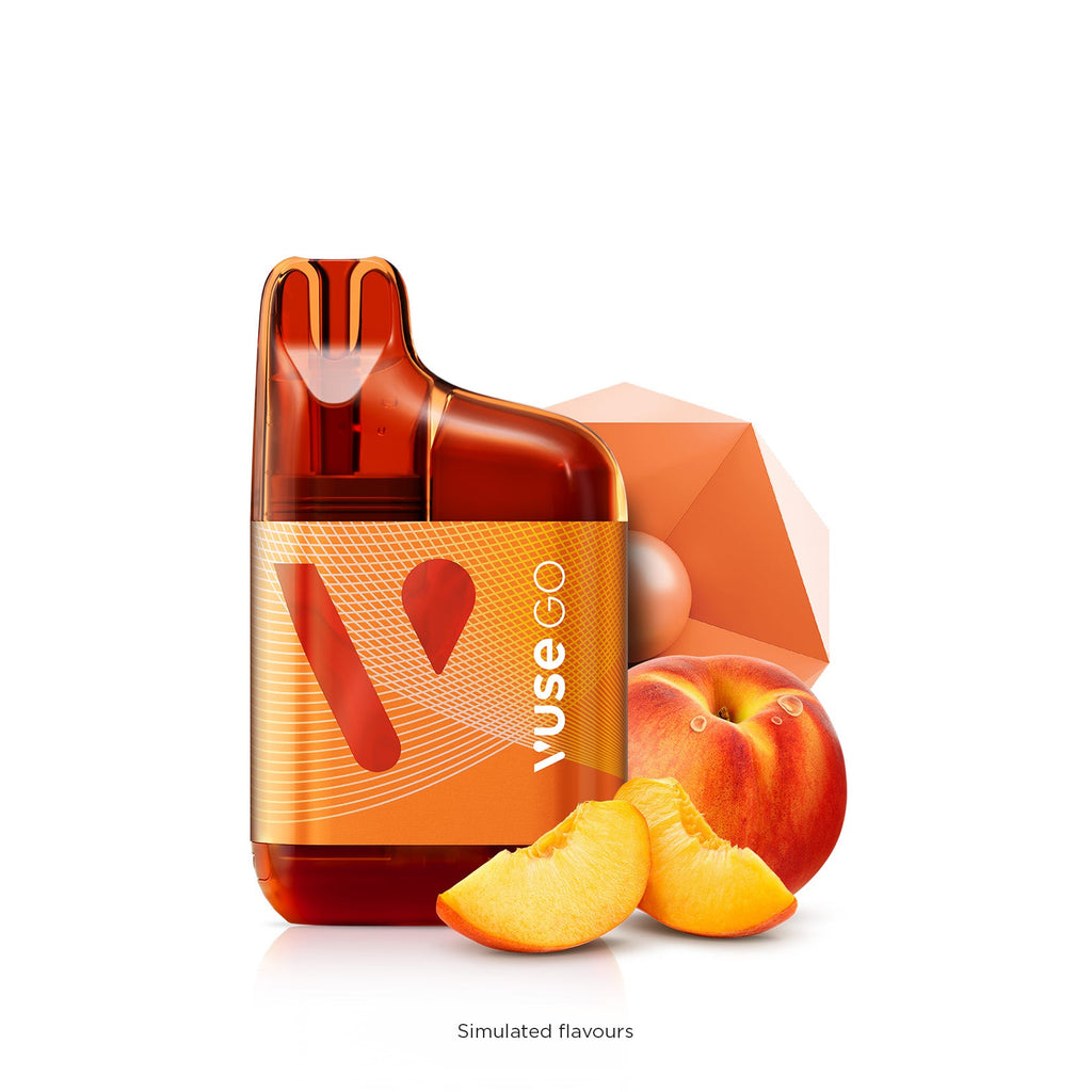 [Disposables] VUSE GO 1000 - Peach Disposable Pod Systems Vancouver Toronto Calgary Richmond Montreal Kingsway Winnipeg Quebec Coquitlam Canada Canadian Vapes Shop Free Shipping E-Juice Mods Nic Salt