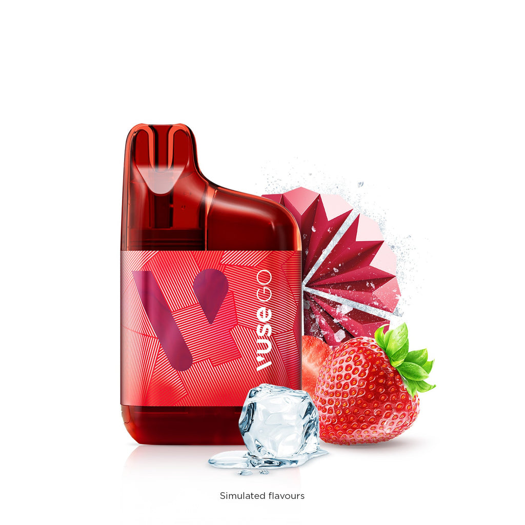 [Disposables] VUSE GO 1000 - Strawberry Ice Disposable Pod Systems Vancouver Toronto Calgary Richmond Montreal Kingsway Winnipeg Quebec Coquitlam Canada Canadian Vapes Shop Free Shipping E-Juice Mods Nic Salt