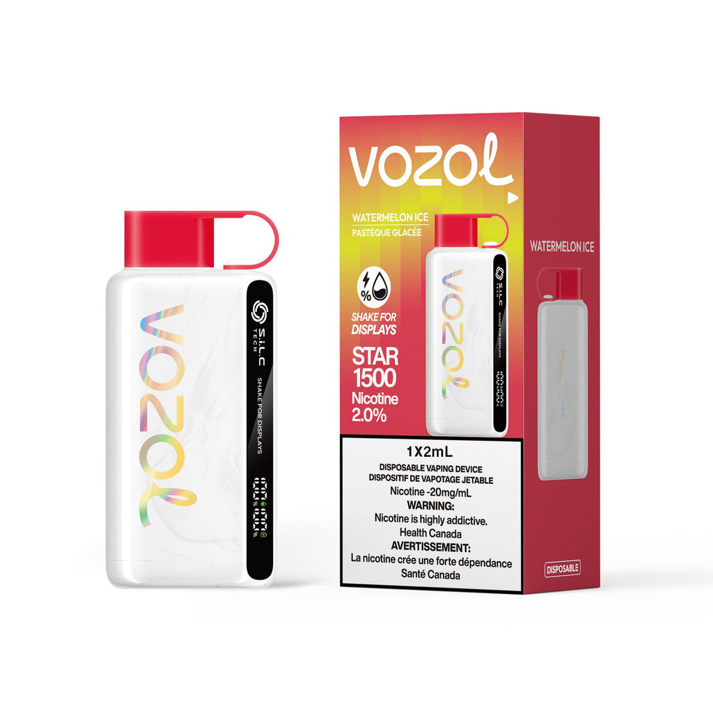 [Disposables] Vozol - Watermelon Ice Disposable Pod Systems Vancouver Toronto Calgary Richmond Montreal Kingsway Winnipeg Quebec Coquitlam Canada Canadian Vapes Shop Free Shipping E-Juice Mods Nic Salt