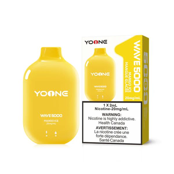 [Disposables] Yoone Wave 5000 - Mango Ice Disposable Pod Systems Vancouver Toronto Calgary Richmond Montreal Kingsway Winnipeg Quebec Coquitlam Canada Canadian Vapes Shop Free Shipping E-Juice Mods Nic Salt