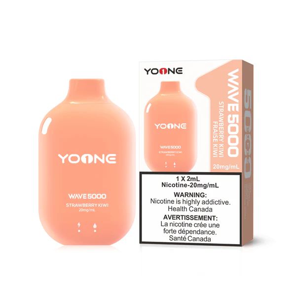 [Disposables] Yoone Wave 5000 - Strawberry Kiwi Disposable Pod Systems Vancouver Toronto Calgary Richmond Montreal Kingsway Winnipeg Quebec Coquitlam Canada Canadian Vapes Shop Free Shipping E-Juice Mods Nic Salt