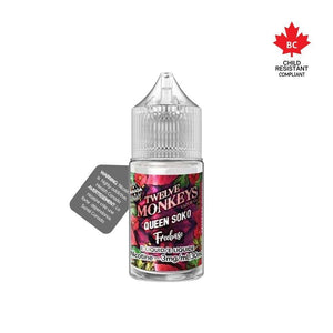 [Freebase] 12 Monkeys - Queen Soko 30mL Freebase E-Juice