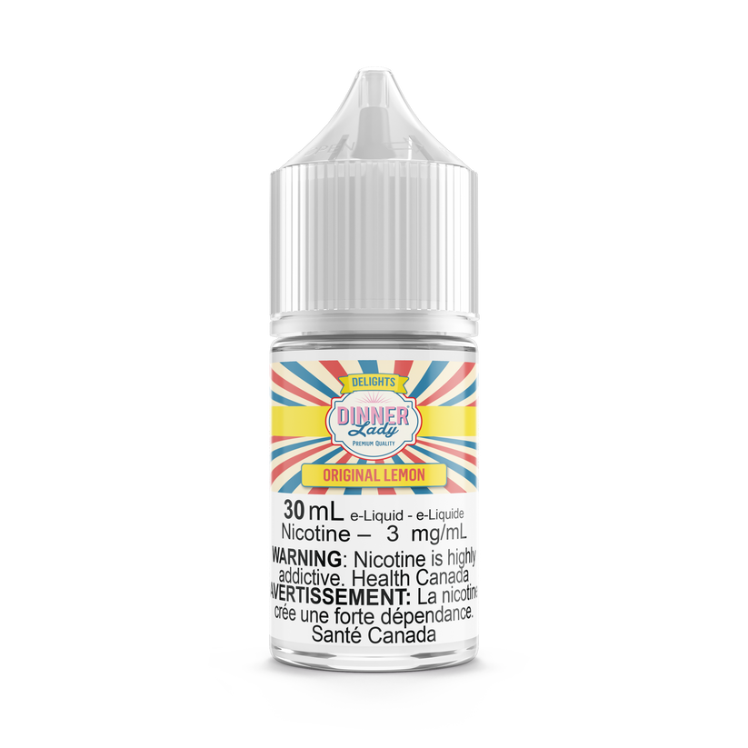 [Freebase] Dinner Lady - Original Lemon 30mL Freebase E-Juice Vancouver Toronto Calgary Richmond Montreal Kingsway Winnipeg Quebec Coquitlam Canada Canadian Vapes Shop Free Shipping E-Juice Mods Nic Salt