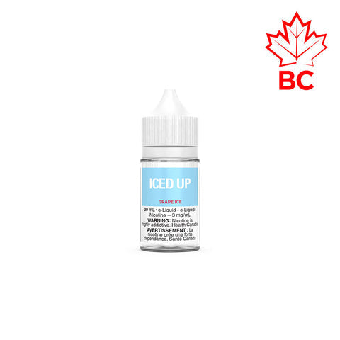 [Freebase] Iced Up - Grape Ice 30mL Freebase E-Juice Vancouver Toronto Calgary Richmond Montreal Kingsway Winnipeg Quebec Coquitlam Canada Canadian Vapes Shop Free Shipping E-Juice Mods Nic Salt