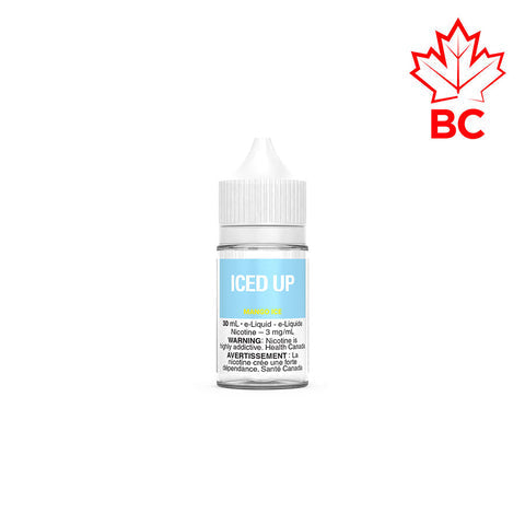 [Freebase] Iced Up - Mango Ice 30mL Freebase E-Juice Vancouver Toronto Calgary Richmond Montreal Kingsway Winnipeg Quebec Coquitlam Canada Canadian Vapes Shop Free Shipping E-Juice Mods Nic Salt