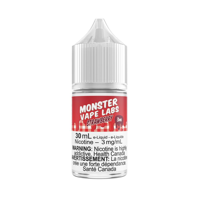 [Freebase] Monster Vape Labs - Strawberry 30mL Freebase E-Juice Vancouver Toronto Calgary Richmond Montreal Kingsway Winnipeg Quebec Coquitlam Canada Canadian Vapes Shop Free Shipping E-Juice Mods Nic Salt