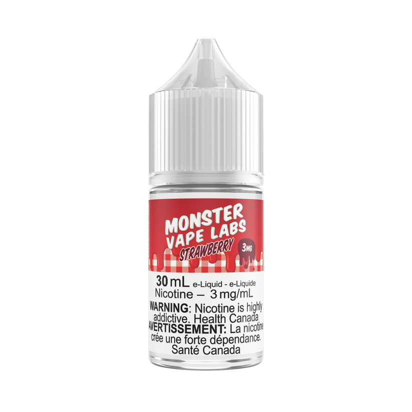 [Freebase] Monster Vape Labs - Strawberry 30mL Freebase E-Juice Vancouver Toronto Calgary Richmond Montreal Kingsway Winnipeg Quebec Coquitlam Canada Canadian Vapes Shop Free Shipping E-Juice Mods Nic Salt