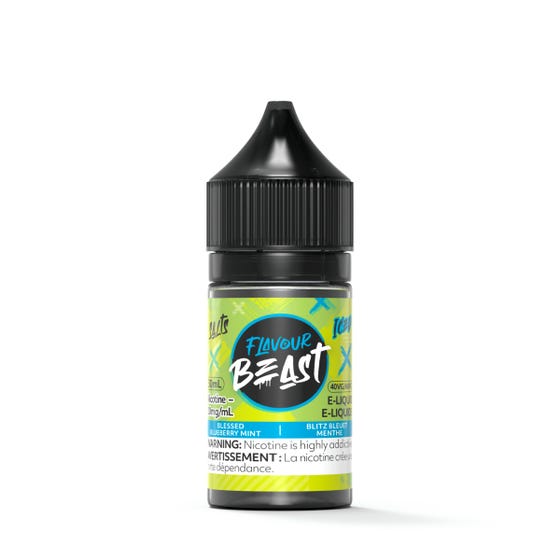 [Nic Salt] Flavour Beast - Blessed Blueberry Mint Iced Nic Salt E-Juice Vancouver Toronto Calgary Richmond Montreal Kingsway Winnipeg Quebec Coquitlam Canada Canadian Vapes Shop Free Shipping E-Juice Mods Nic Salt