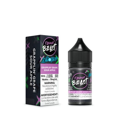 [Nic Salt] Flavour Beast - Grapplin' Grape Sour Apple Iced 30mL Nic Salt E-Juice