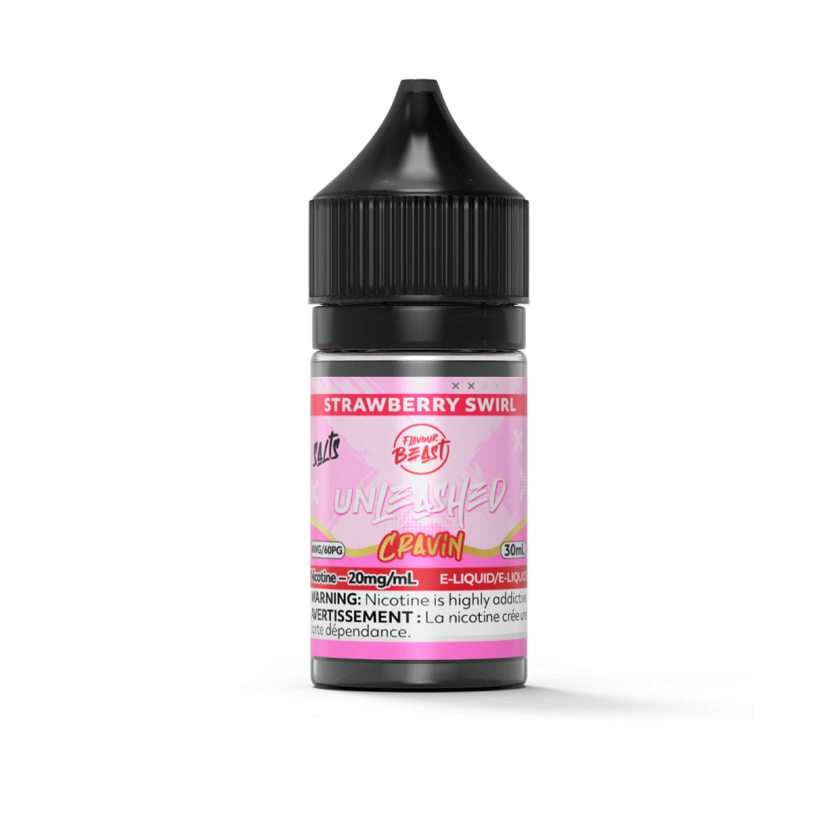 [Nic Salt] Flavour Beast Unleashed Cravin - Strawberry Swirl 30ml Nic Salt E-Juice Vancouver Toronto Calgary Richmond Montreal Kingsway Winnipeg Quebec Coquitlam Canada Canadian Vapes Shop Free Shipping E-Juice Mods Nic Salt