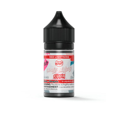 [Nic Salt] Flavour Beast Unleashed Sippin - Red Lightning 30mL Nic Salt E-Juice