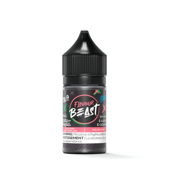 [Nic Salt] Flavour Beast - Weekend Watermelon Iced Nic Salt E-Juice Vancouver Toronto Calgary Richmond Montreal Kingsway Winnipeg Quebec Coquitlam Canada Canadian Vapes Shop Free Shipping E-Juice Mods Nic Salt