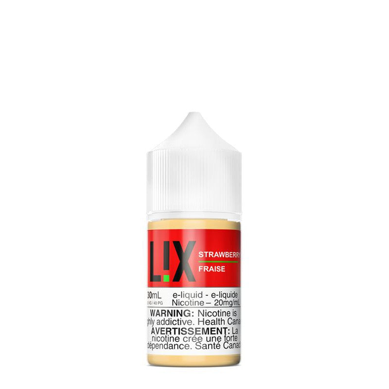 [Nic Salt] LIX - Strawberry 30mL Nic Salt E-Juice Vancouver Toronto Calgary Richmond Montreal Kingsway Winnipeg Quebec Coquitlam Canada Canadian Vapes Shop Free Shipping E-Juice Mods Nic Salt