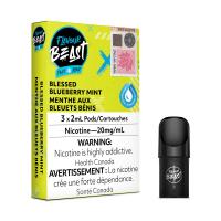 [Vape Pods] Flavour Beast - Blessed Blueberry Mint Iced (3pk) Vape Pods