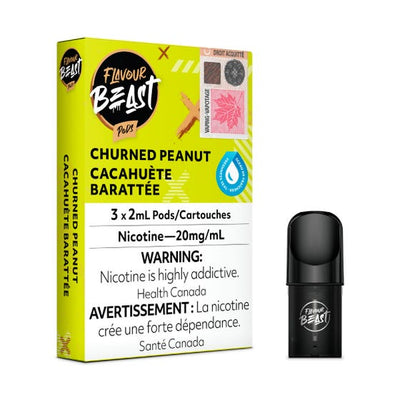 [Vape Pods] Flavour Beast - Churned Peanut (3pk) Vape Pods