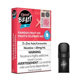 [Vape Pods] Flavour Beast - Famous Fruit KO Iced (3pk) Vape Pods