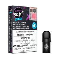 [Vape Pods] Flavour Beast - Groovy Grape Passionfruit Iced (3pk) Vape Pods