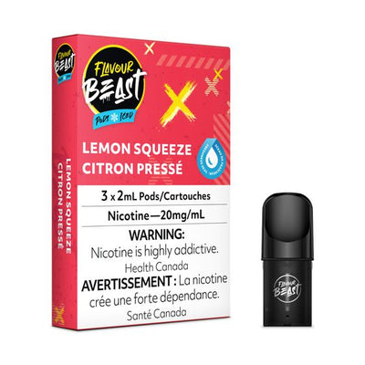 [Vape Pods] Flavour Beast - Lemon Squeeze Iced (3pk) Vape Pods