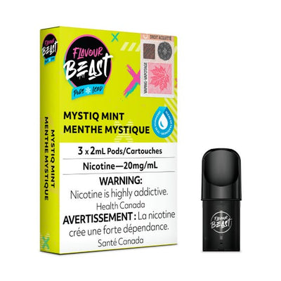 [Vape Pods] Flavour Beast - Mystiq Mint Iced (3pk) Vape Pods