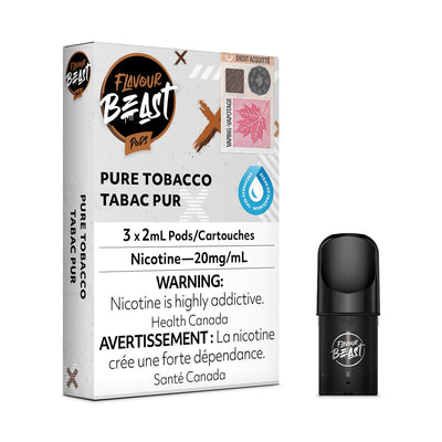 [Vape Pods] Flavour Beast - Pure Tobacco (3pk) Vape Pods