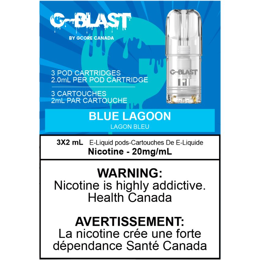 [Vape Pods] G-Blast - Blue Lagoon (3pk) Vape Pods Vancouver Toronto Calgary Richmond Montreal Kingsway Winnipeg Quebec Coquitlam Canada Canadian Vapes Shop Free Shipping E-Juice Mods Nic Salt