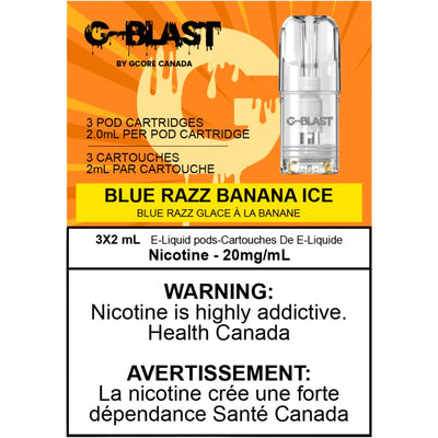 [Vape Pods] G-Blast - Blue Raspberry Banana Ice (3pk)