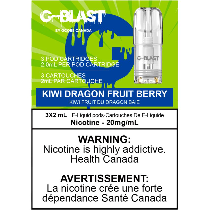 [Vape Pods] G-Blast - Kiwi Dragon Fruit Berry (3pk) Vape Pods Vancouver Toronto Calgary Richmond Montreal Kingsway Winnipeg Quebec Coquitlam Canada Canadian Vapes Shop Free Shipping E-Juice Mods Nic Salt