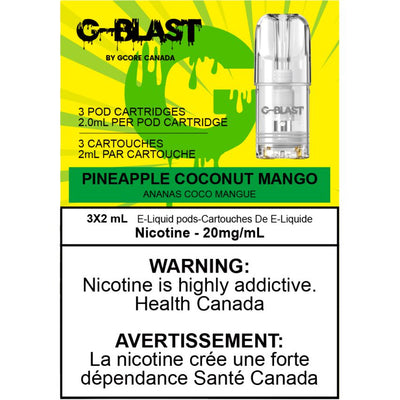 [Vape Pods] G-Blast - Pineapple Coconut Mango (3pk)