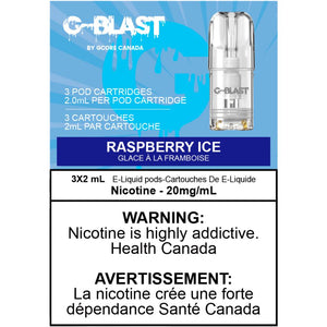 [Vape Pods] G-Blast - Raspberry Ice (3pk) Vape Pods