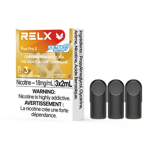 [Vape Pods] RELX Infinity Pro - Chrysanthemum Ice Tea (3pk) Vape Pods Vancouver Toronto Calgary Richmond Montreal Kingsway Winnipeg Quebec Coquitlam Canada Canadian Vapes Shop Free Shipping E-Juice Mods Nic Salt