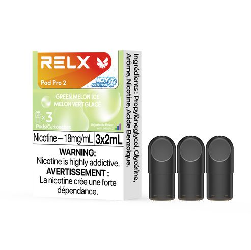 [Vape Pods] RELX Infinity Pro - Green Melon Ice (3pk) Vape Pods Vancouver Toronto Calgary Richmond Montreal Kingsway Winnipeg Quebec Coquitlam Canada Canadian Vapes Shop Free Shipping E-Juice Mods Nic Salt